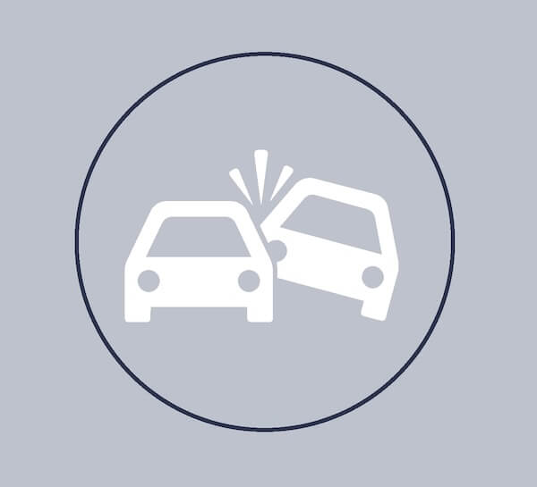 Car accident icon